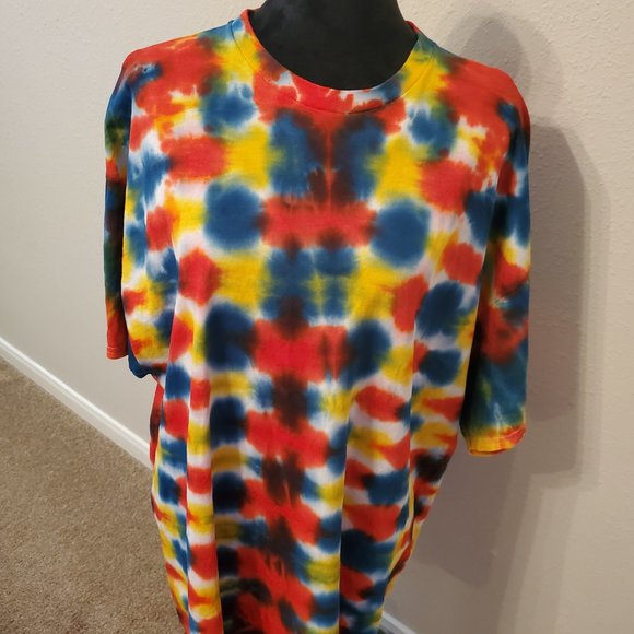 Tie Dye Boho Bohemia unisex  short sleeve T-shirt size 2X.100% cotton. - Picture 7 of 10